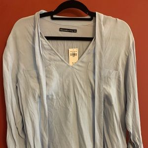 Hollister V Neck Chiffon Blouse